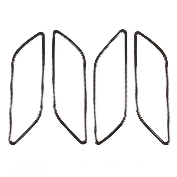 4 PCS Car Carbon Fiber Inner Armrest Decorative Frame for Audi A3
