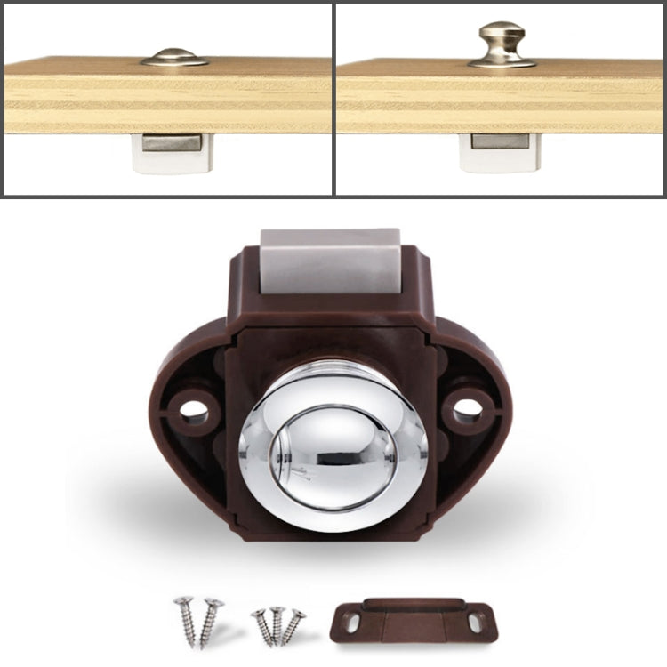 Press Type Drawer Cabinet Catch Latch Release Cupboard Door Stop Drawer Cabinet Locker for RV / Yacht / Furniture