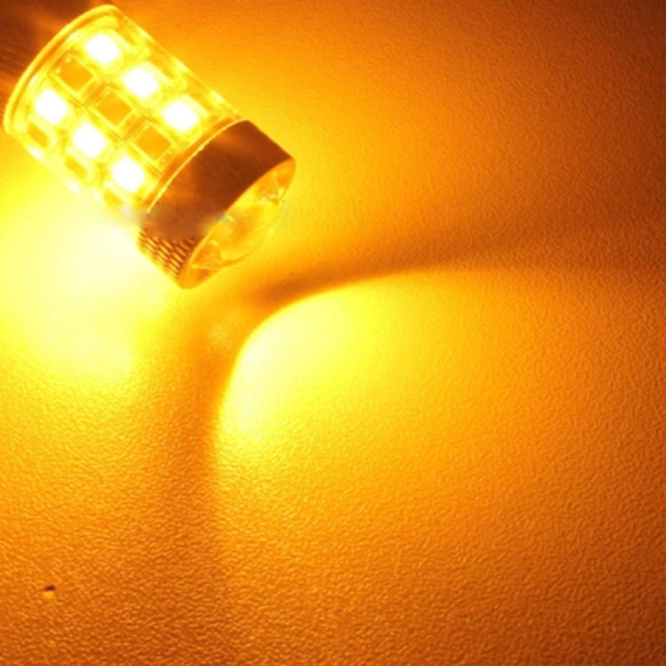 2 PCS T20/7440 10W 1000 LM 6000K White + Yellow Light DRL&Turn Light with 42 SMD-2835-LED Lamp，DC 12-24V