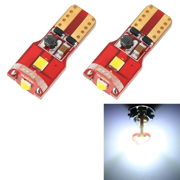 2 PCS T10 / W5W / 168 / 194 DC12V / 1.6W / 6000K / 130LM 3LEDs SMD-3030 Car Red Board Clearance Light