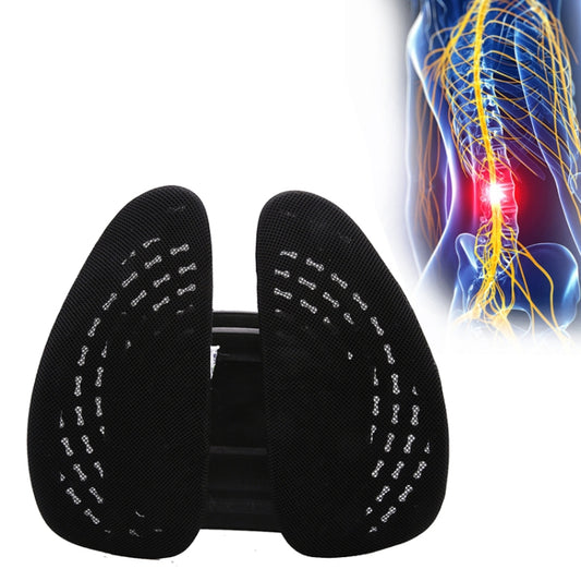 Car Lumbar Support Office Seat Belt Backrest Double Cushion Car Home Massage Lumbar Ice Silk Pillow