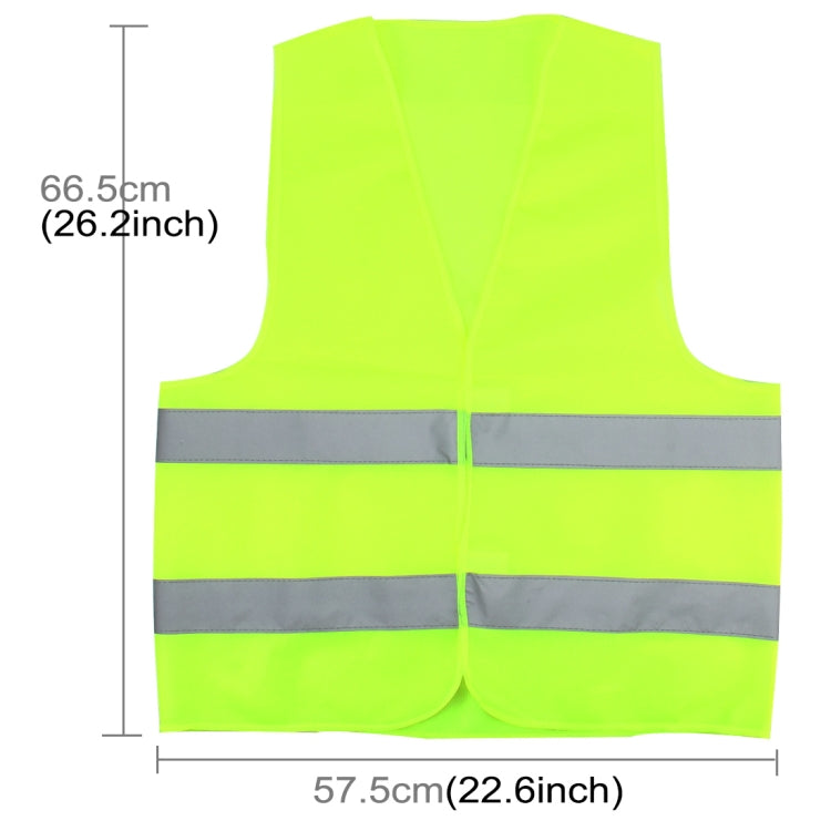 XL Reflective Fluorescent Vest Safty Cloth Driving School Construction Traffic Safty Warning Working Cloth