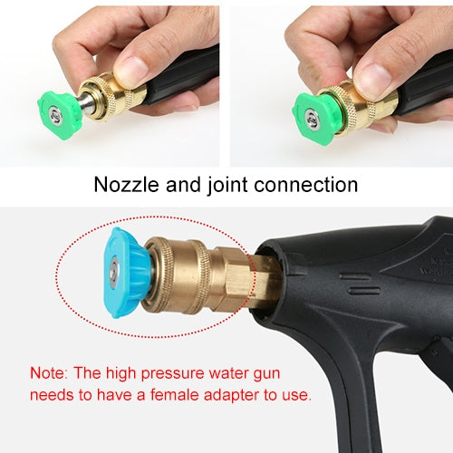 High Pressure Car Wash Gun Jet Nozzle Washer Accessories, Nozzle Angle: 15 Degree