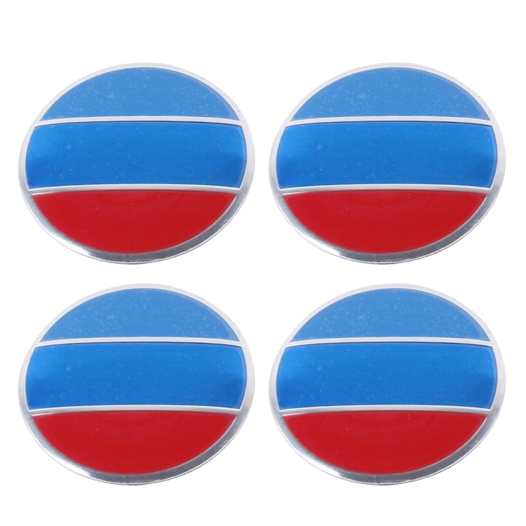 4 PCS National Flag Metal Car Sticker Wheel Hub Caps Centre Cover Decoration