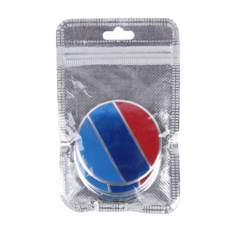 4 PCS National Flag Metal Car Sticker Wheel Hub Caps Centre Cover Decoration