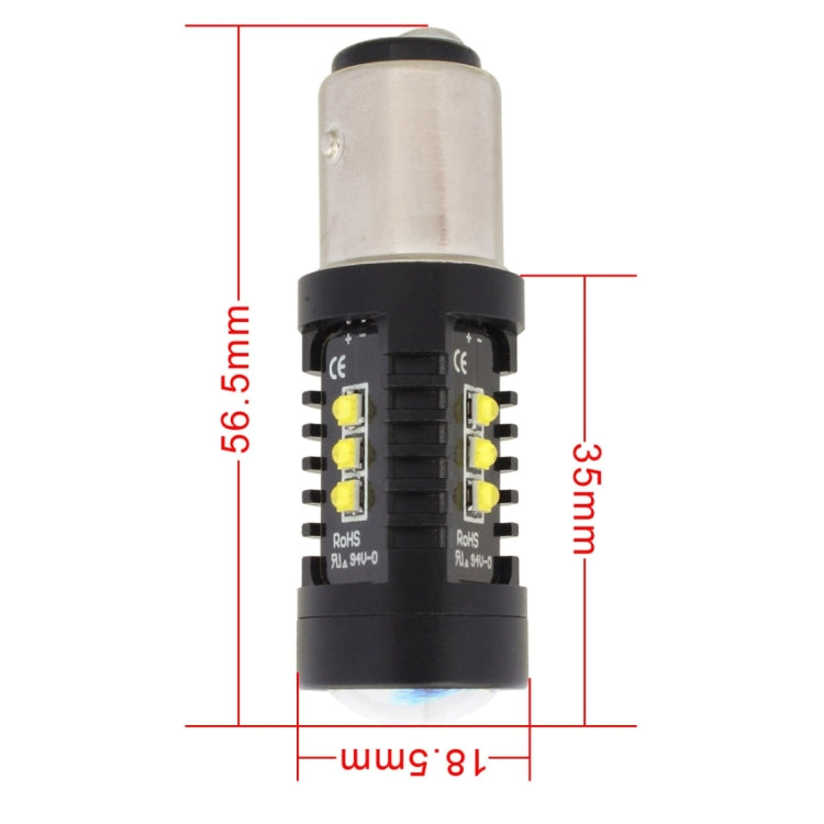 2 PCS MZ 10W 1080LM 5500K 1157 12 XB-D LED Car Brake Lights BAY15D Reverse Lamps Car Tail Parking Light Auto Turn Signals, DC 12-24V