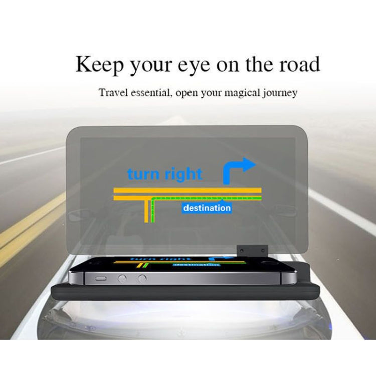 H6 Multi-function Car Smartphone Navigation Head Up Display Holder for 6 Inch Smartphone