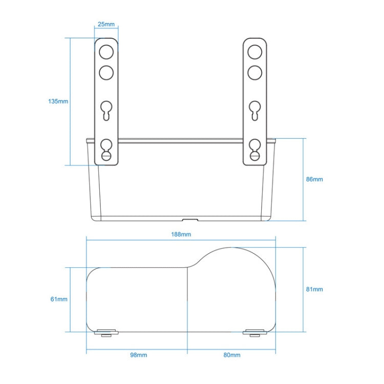 SHUNWEI SD-1510 Multi-functional Car Cup Phone Backseat Holder