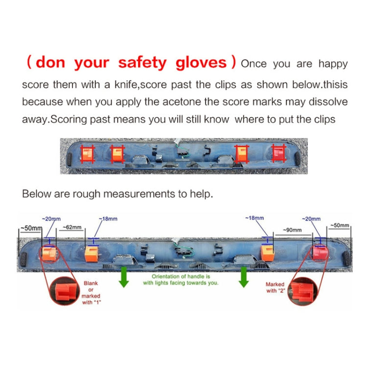Car Boot Handle Tailgate Repair Clips for Nissan Qashqai 2006 - 2013