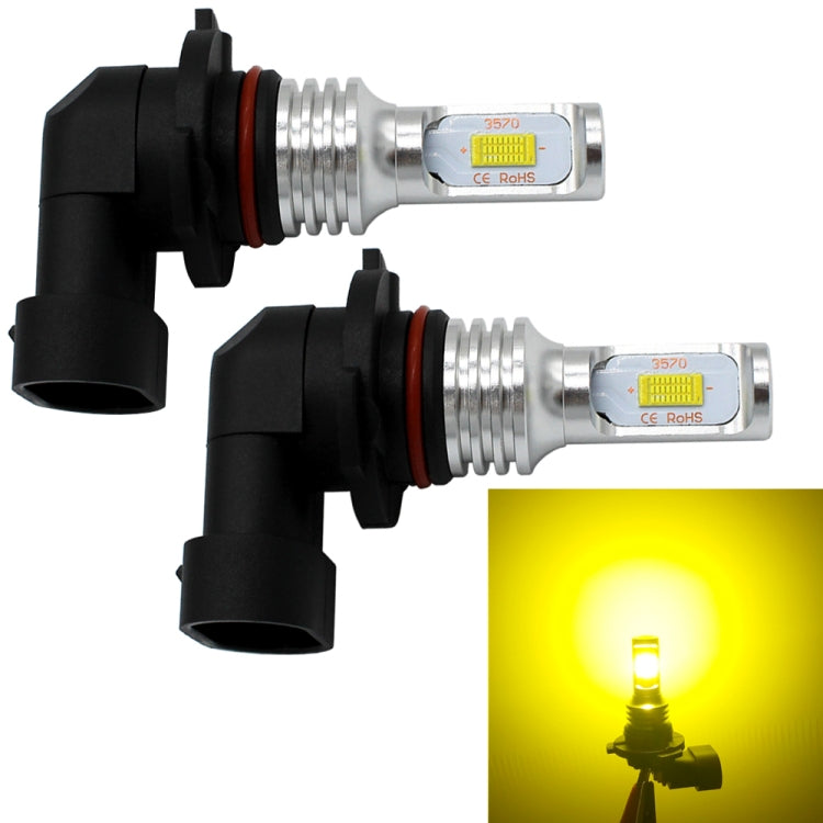 2 PCS 9006 HB4 72W 1000LM 6000-6500K Super Bright White Light Car Fog LED Bulbs, DC 12-24V