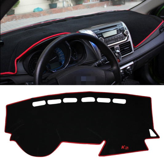 Left-hand Drive Car Light Instrument Panel Sunscreen Dashboard Mats Cover for Kia K2, Please Note Model and Year