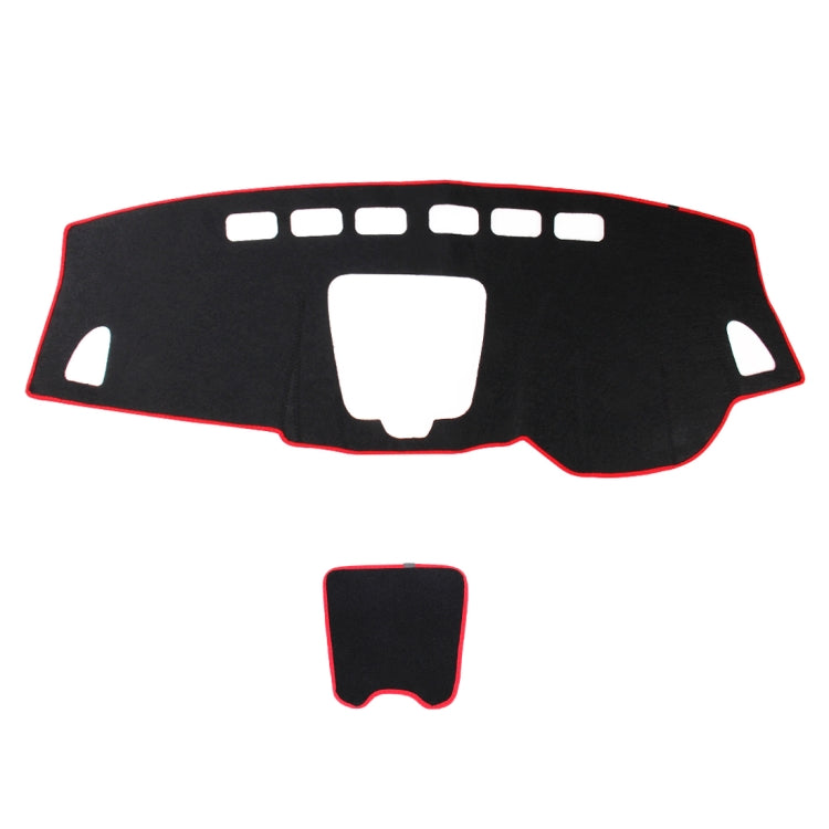 Left-hand Drive Car Light Instrument Panel Sunscreen Dark Mats Cover for Venucia B50 / R50