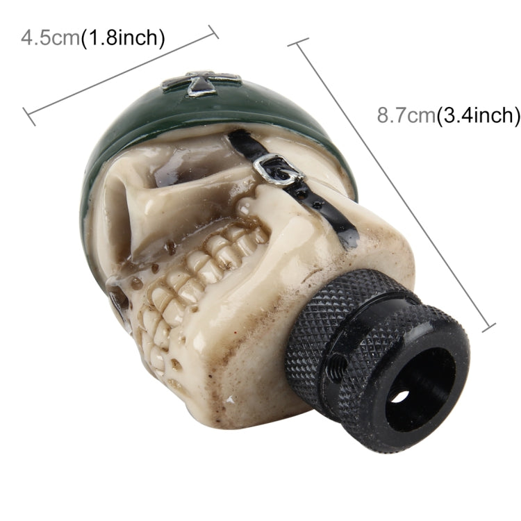 Universal Skull With A Hat Shape Car Gear Shift Knob Modified Car Gear Shift Knob Auto Transmission Shift Lever Knob Resin Gear Knobs