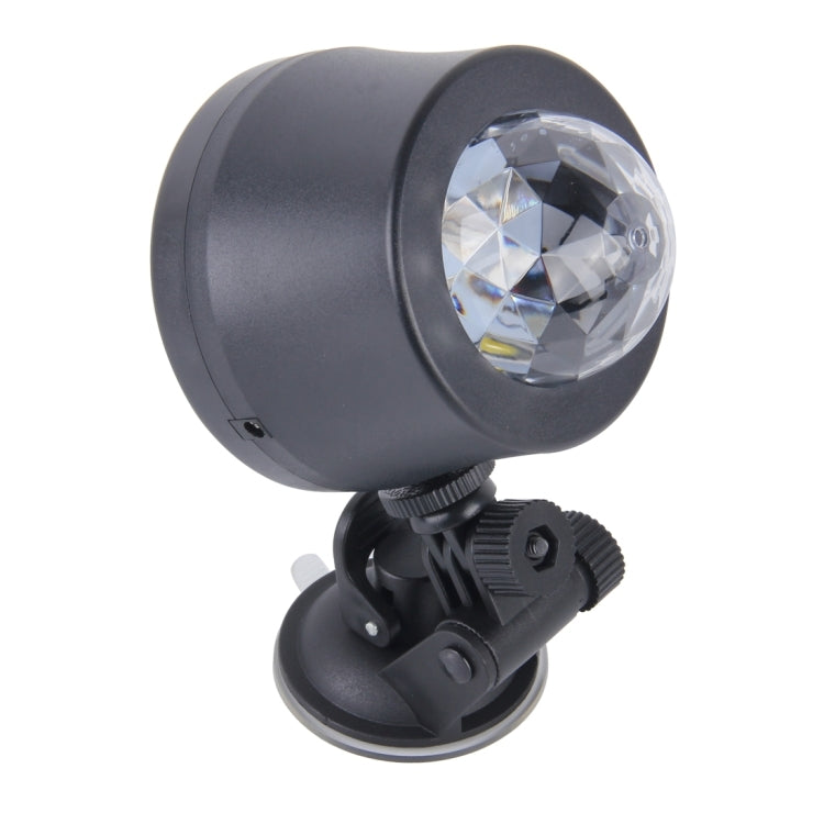 5V 6W Colorful Car Decoration DJ Light Sound Activated Rotating Strobe Effect Atmosphere Light Star Music Light Lamp with 6 RGB LED Lights, Cable Length:4m