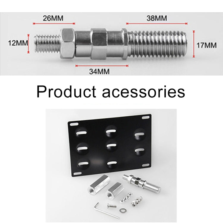 Car Front Bumper Tow Hook License Plate Mounting Bracket Holder for Mazda / Lexus