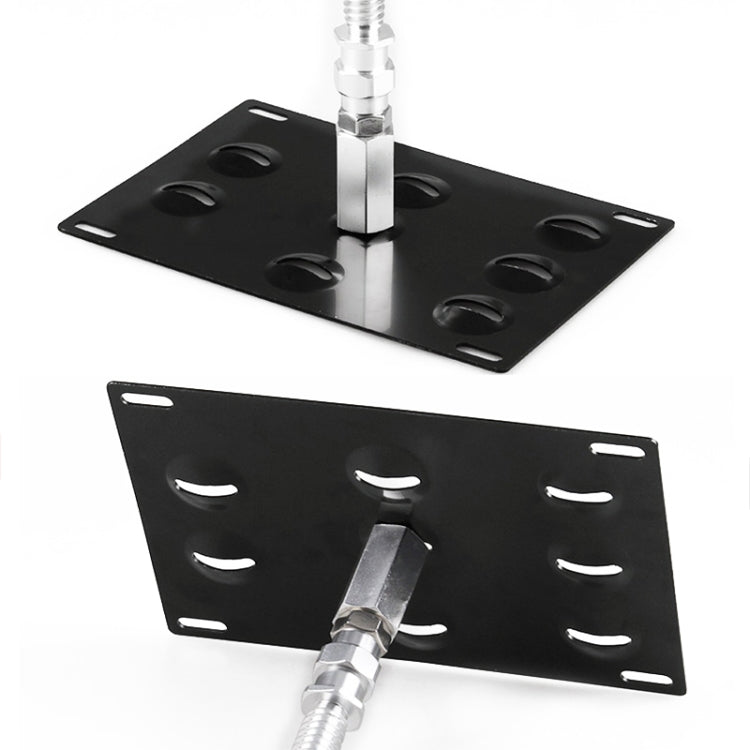 Car Front Bumper Tow Hook License Plate Mounting Bracket Holder for Mitsubishi Lancer-ex