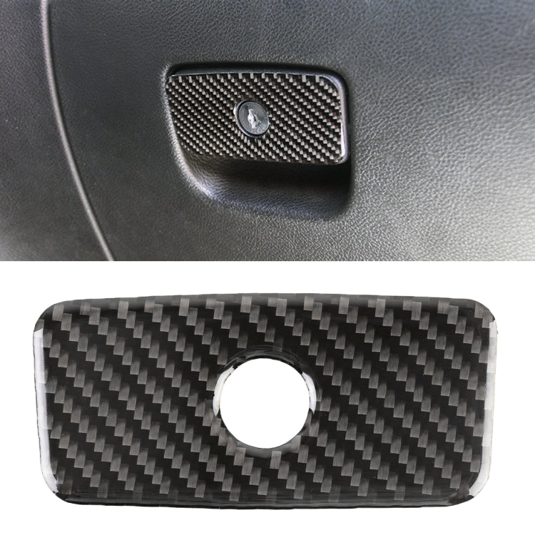 Car Front Passenger Seat Storage Box Carbon Fiber Decorative Sticker for Jeep Grand Cherokee 2011-2018