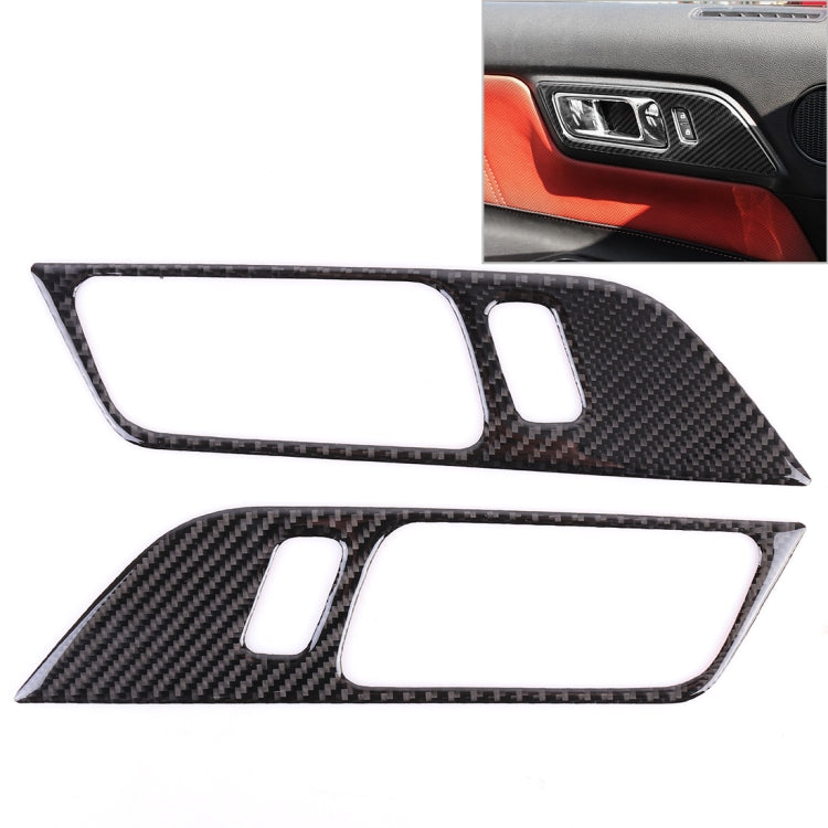 2 PCS Car Door Handle Decorative Sticker for Ford Mustang 2015-2020