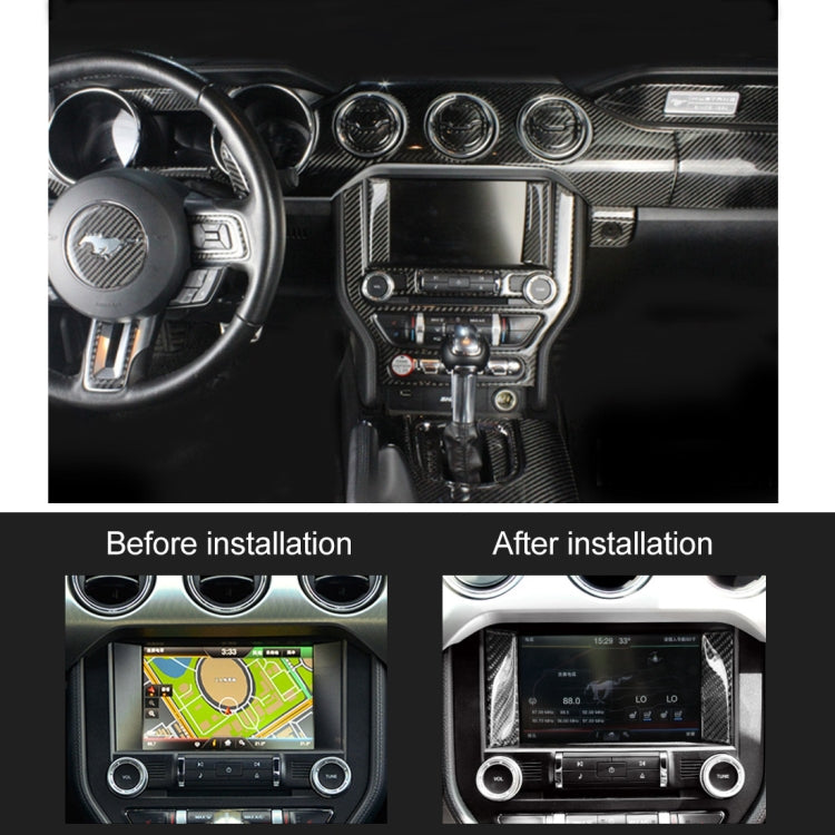 2 PCS Car Central Display Panel Decorative Sticker for Ford Mustang 2015-2020