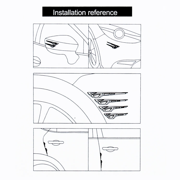 8 PCS Car Vehicle Door Side Guard Anti Crash Strip Exterior Avoid Bumps Collsion Impact Protector Sticker