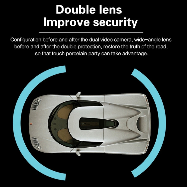 G705 5 inch LCD Touch Screen Rear View Mirror Car Recorder with Separate Camera, 170 Degree Wide Angle Viewing, Support Loop Video / Motion Detection / G-Sensor / TF Card