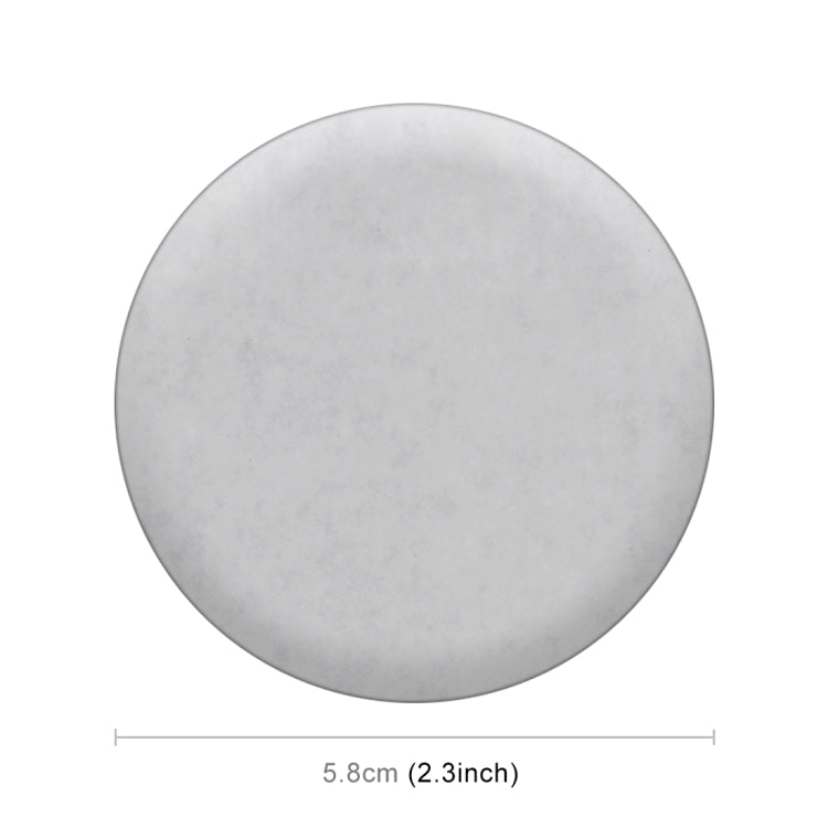 4 PCS Car-Styling Silver Leaves Pattern Metal Wheel Hub Decorative Sticker, Diameter: 5.8cm