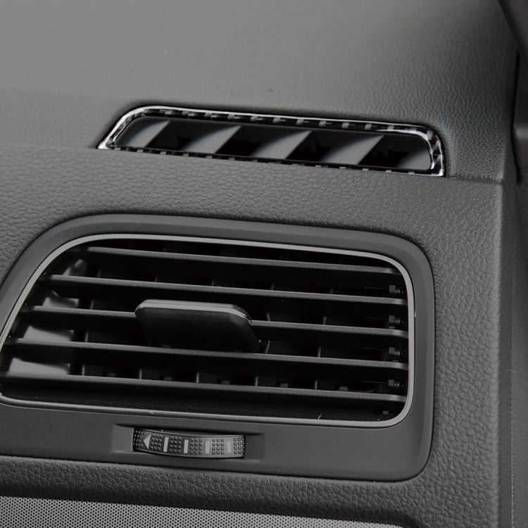 Car Carbon Fiber Air Outlet  Decorative Sticker for Volkswagen Golf 7 2013-2017, Left Drive