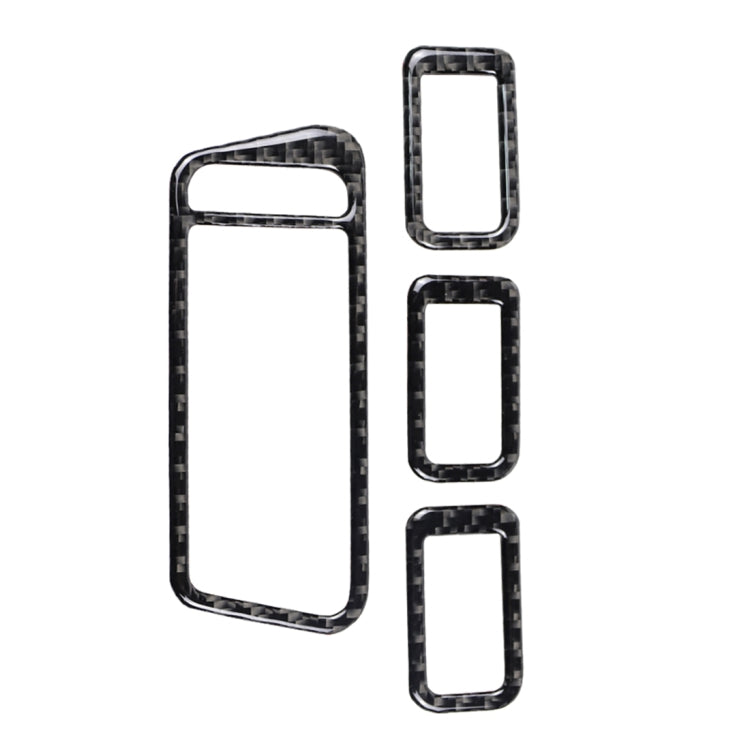 Car Carbon Fiber Window Lift Panel Decorative Sticker for Volkswagen Golf 7 2013-2017, Left Drive