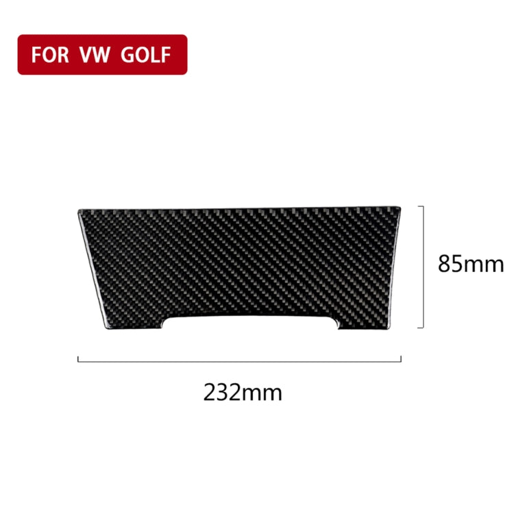 Car Carbon Fiber Cigarette Lighter Decorative Sticker for Volkswagen Golf 7 2013-2017