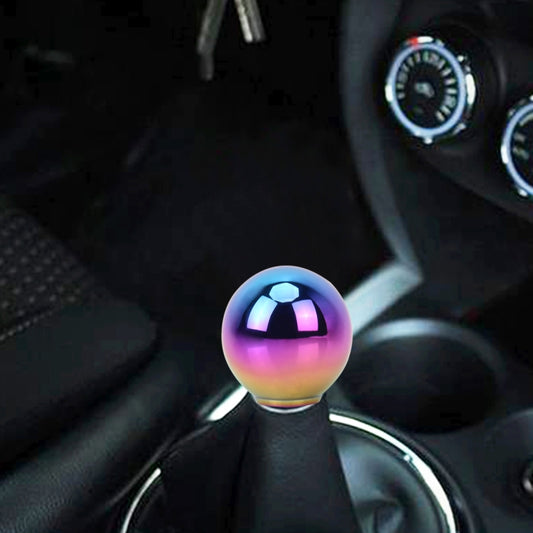 Universal Vehicle Car Gradient Blue Screwed Shifter Cover Manual Automatic Aluminum Gear Shift Knob