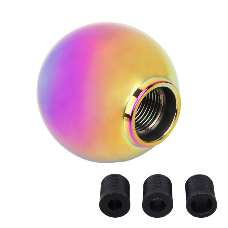 Universal Vehicle Car Gradient Blue Screwed Shifter Cover Manual Automatic Aluminum Gear Shift Knob