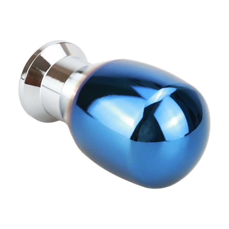Universal Vehicle Car Blue Aluminum Alloy Gear Shifter Lever Manual Automatic Shift Knob Adapter, Size: 4.4x7.8cm