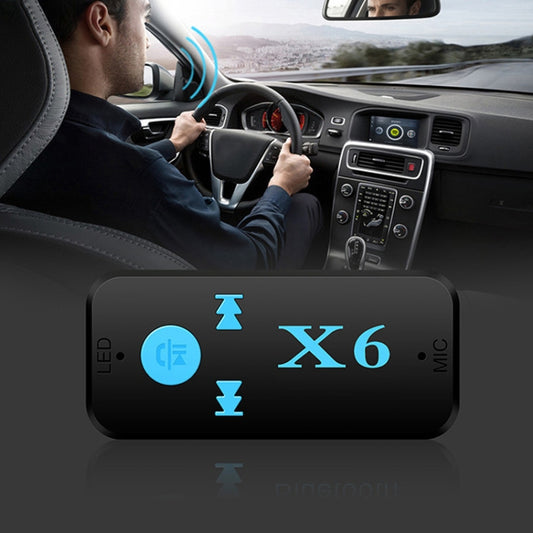 HQX6 Car Bluetooth V4.1 Audio Music Player Receiver Adapter, Support Wireless Hands-free & TF Card & USB Charge