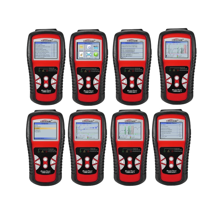 KONNWEI KW830 OBDII / CAN Car Auto Diagnostic Scan Tools  Auto Scan Adapter Scan Tool  Supports 8 Languages and 6 Protocols (Can Also Detect Battery and Voltage, Only Detect 12V Gasoline Car)