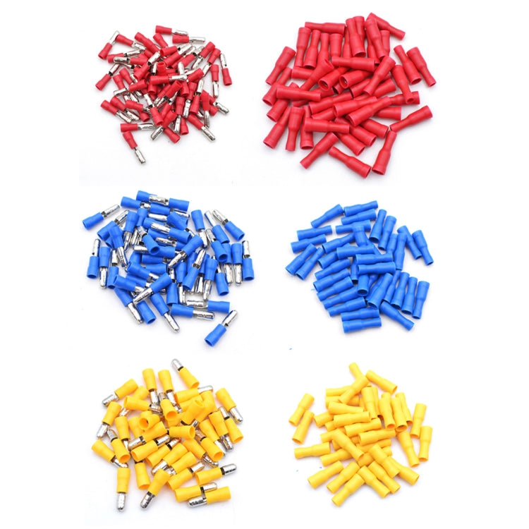 60 in 1 Mixed Cold Press Electrical Insulated Terminals Bullet Solderless Crimp Connectors Kit