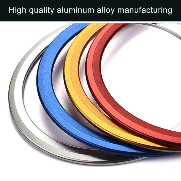 Car Auto Steering Wheel Aluminum Alloy Ring Cover Trim Sticker Decoration for Jaguar