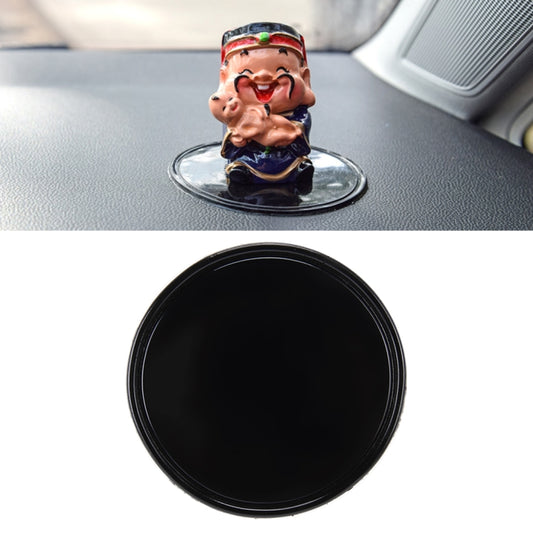 Car Auto Round Soft Rubber Dashboard Anti-slip Pad Mat for Phone / GPS/ MP4/ MP3, Diameter: 8cm