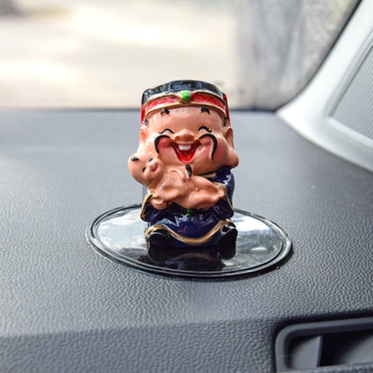 Car Auto Round Soft Rubber Dashboard Anti-slip Pad Mat for Phone / GPS/ MP4/ MP3, Diameter: 8cm