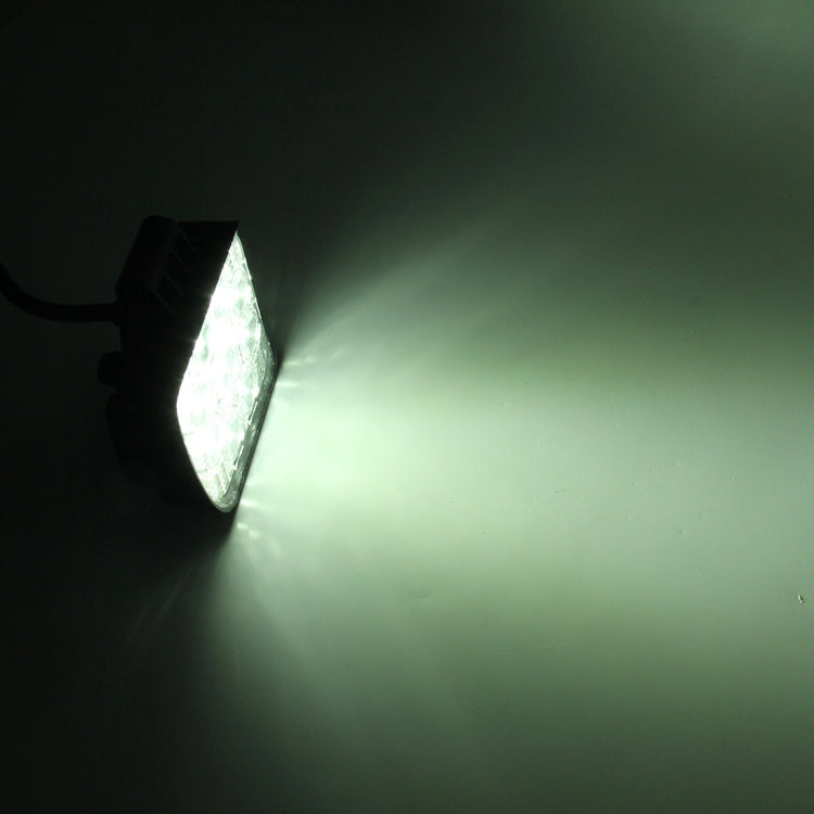 DC 10-30V 27W 2500LM 6000K Waterproof Vehicle Car Boat Marine External Work Lights Emergency Lights 60 Degrees Adjustable Flood Light LED Car Bulbs with 9 Intense Wafer LED Lights