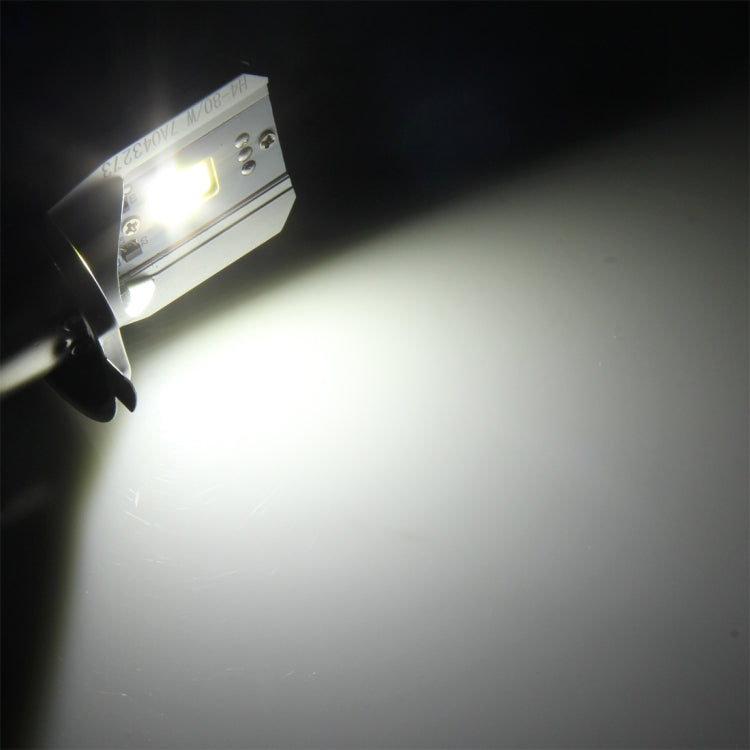 H4 12W 800lm 6000K COB LEDs Motorcycle Headlight Lamp, DC 6-80V