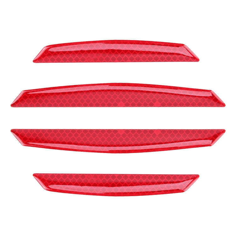 4 PCS Universal Car Door Anti-collision Strip Protection Guards Trims Stickers
