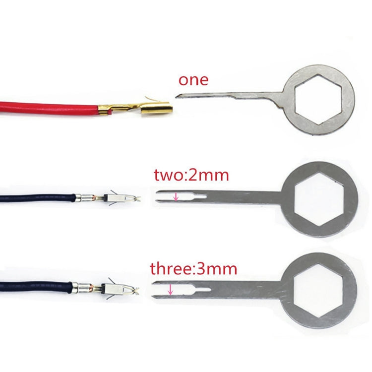 3 PCS Auto Car Rubberized Plug Circuit Board Wire Harness Terminal Extraction Pick Connector Crimp Pin Back Needle Remove Tool