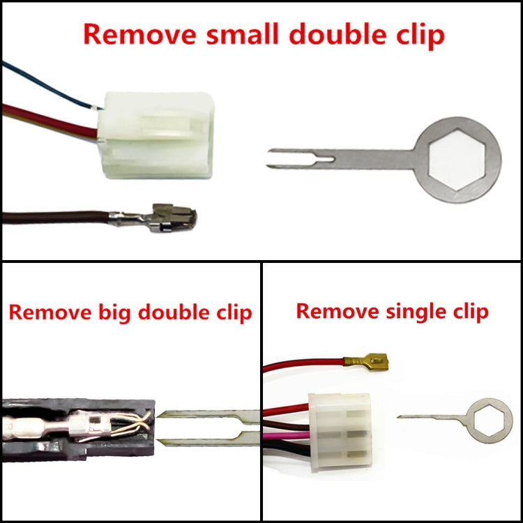 3 PCS Auto Car Rubberized Plug Circuit Board Wire Harness Terminal Extraction Pick Connector Crimp Pin Back Needle Remove Tool
