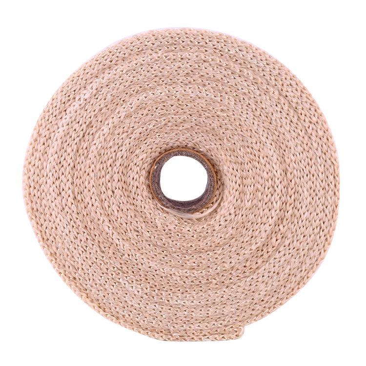 10m Cotton Material Exhaust Wrap Auto Motorcycle Exhaust Heat Shield Wrap Heat Resistant Wrap, Random Color Delivery