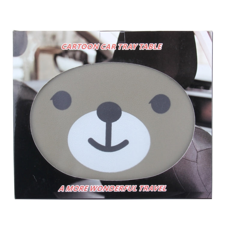 Cartoon Style Foldable Back Car Seat Drink Holder Back Seat Food Tray Storage Organizer Table