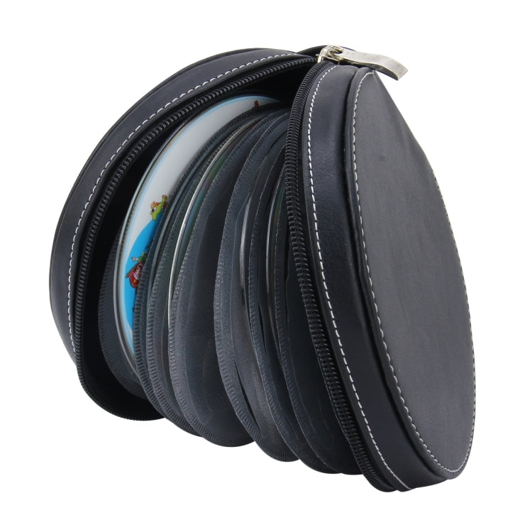 20 CD Disc Storage Case Leather Bag Heavy Duty CD/ DVD Wallet for Car, Home, Office and Travel
