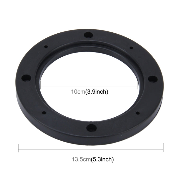 2 PCS 4 inch Car Auto ABS Loudspeaker Base Protection Hollow Cover Holder Mat, Inner Diameter: 10cm