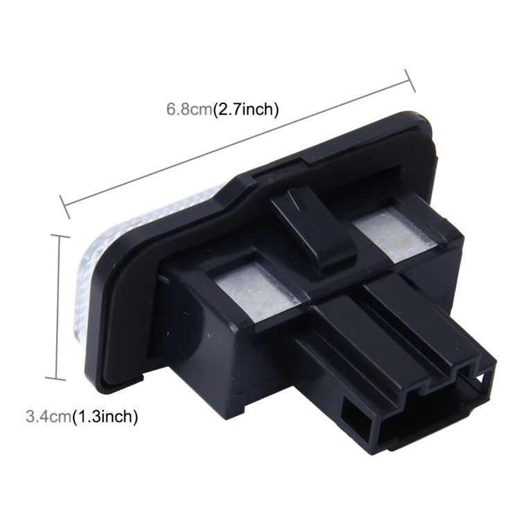 2 PCS Canbus License Plate Light with 24 SMD-3528 Lamps for Benz