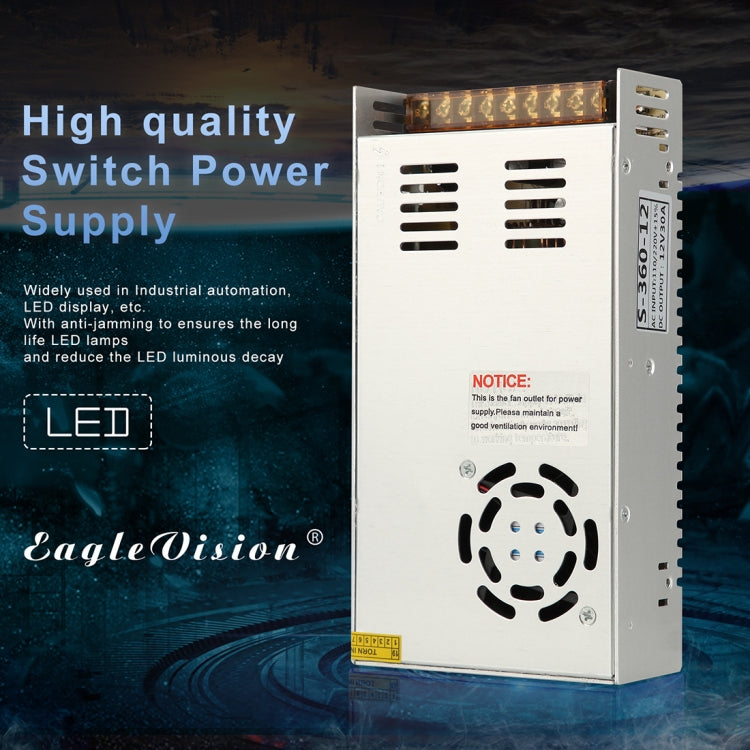 AC 220V to DC 12V 30A 360W Power Adapter AC-DC Converter Step Down Module Voltage Transformer Switch Power