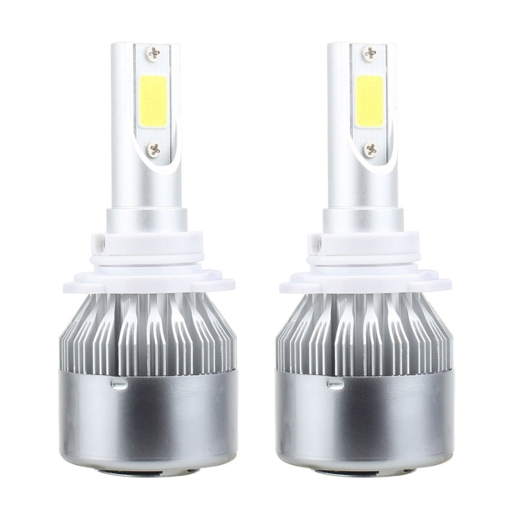 2 PCS 9005 18W 1800 LM 6000K IP68 Casnbus Constant Current Car LED Headlight with 2 COB Lamps, DC 9-36V